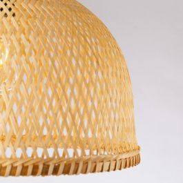 Lámpara Colgante Castellón de la Plana de Ratán con Estilo Boho-Chic y Casquillo E27 para Ambientes Cálidos y Personalizables SKD-P80120