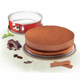 TEFAL Molde de bisagra de acero Delibake - Ø 25 cm - Rojo y gris