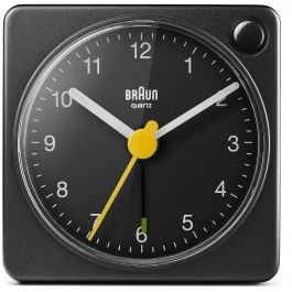 Braun BC 02 XB Reloj despertador de cuarzo negro con luz de radio