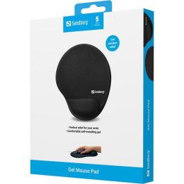 Sandberg Alfombrilla de Ratón con Reposamuñecas de Gel para Prevención de RSI y Alivio de Muñeca