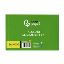 Liderpapel T228 Talonario Entregas Original y Copia Octavo Apaisado Texto en Catalán 155 x 105 mm