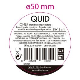 Plato Aperitivo Porcelana Chef Quid 25x12 cm (6 Unidades)