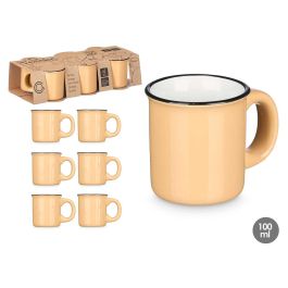Vessia Set 6 Tazas de Café de Porcelana Beige 100 ml 28x7x12 cm (12 Unidades) Precio: 63.50000019. SKU: B1K9JVCHCB