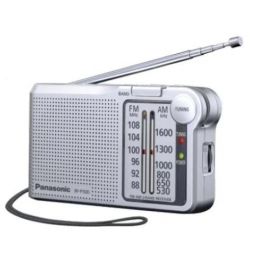 Panasonic Radio Portátil AM/FM con Altavoz y Entrada para Auriculares, Plata Precio: 20.50000029. SKU: S6501722