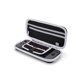 Power A 1522749-01 Estuche Protector Compacto Nintendo Switch OLED, Switch y Switch Lite Pikachu Negro/Plata