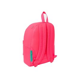 Mochila Safta Para Portatil 14,1-' Nait Nait Rosa Fluor 410x310x160 mm