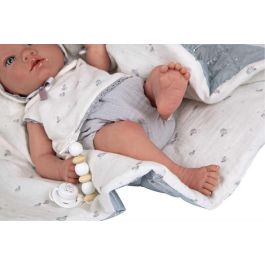 Muñeca reborn arias 38 cm borja gris c/manta (cuerpo vinyl, sexo niño) Muñeca reborn arias 38 cm borja gris c/manta (cuerpo vinyl, sexo niño)