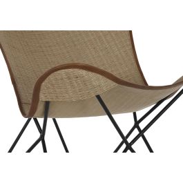 DKD Home Decor Silla Balines de Metal y Ratán Ancho 74 x Profundo 78 x Alto 92 cm DKD Home Decor Silla Balines de Metal y Ratán Ancho 74 x Profundo 78 x Alto 92 cm