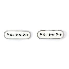 THE CARAT SHOP Pendientes Friends: Marco Mirilla, Central Perk, Logo - Set 3 pares bañados en plata