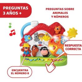 Granja sonora con luces y sonidos ¡enseña numeros, colores y nombres! 32x26x13,5 cm (bilingüe)