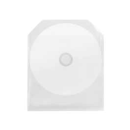 Q-connect Sobre para CD/DVD Polipropileno con Solapa - Pack 50 Unidades