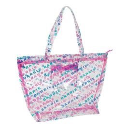 Bolso Mujer Barbie Logomania Transparente Rosa claro 54 x 35 x 17 cm