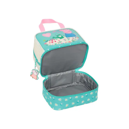 Portameriendas Peppa Pig Pretty flowers Amarillo Menta 20 x 20 x 15 cm