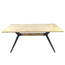 Mesa auxiliar Romimex Negro Beige Metal Madera MDF 180 x 75 x 90 cm Precio: 385.68999986. SKU: B1CVTTXQ4J