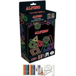 Plumier Doble Alpino Multicolor 32 Piezas (12 Unidades)
