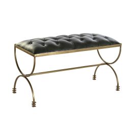 Butaca Pie de Cama DKD Home Decor 90 x 38 x 52 cm Dorado Metal Verde Metalizado Precio: 211.88999942. SKU: B13QKFNCKJ