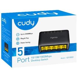 Cudy Switch de red 5 puertos Gigabit GS105D