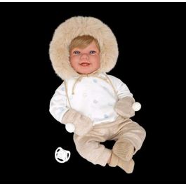 Muñecas Arias Muñeca Elegance Zoe con Manoplas (Muñeco de Peso) Cuerpo Blando 45 cm