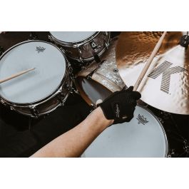 Zildjian Guantes Batería Touchscreen M - Piel Suave, Transpirables, Ajustables para Teléfonos y Tablets