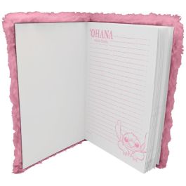 KIDS LICENSING Cuaderno peluche Stitch Disney 15x21x2,5cm