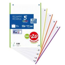 Oxford Recambio Classic 100H + 20H Gratis, A4, 90 gr, 5x5 mm, 4 Taladros, 5 Bandas Colores Vivos, Compatible con SCRIBZEE Oxford Recambio Classic 100H + 20H Gratis, A4, 90 gr, 5x5 mm, 4 Taladros, 5 Bandas Colores Vivos, Compatible con SCRIBZEE Precio: 4.58999948. SKU: B1BTA44EAY