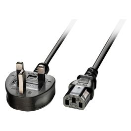 Lindy Cable de Alimentación con Enchufe UK de 3 Pines a IEC C13, 2m