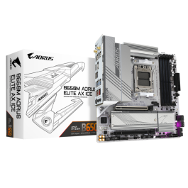 GIGABYTE B650M AORUS ELITE AX ICE Placa base AMD B650 Zócalo AM5 micro ATX DDR5 Wi-Fi 6E LAN 2.5GbE para AMD Ryzen Series Precio: 173.89000024. SKU: B1EKXHPLTG