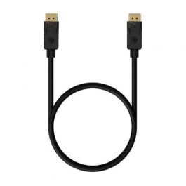 Aisens Cable DisplayPort 1.2 4K@60Hz 0.5M Negro - Conectores DP Macho, Alta Calidad