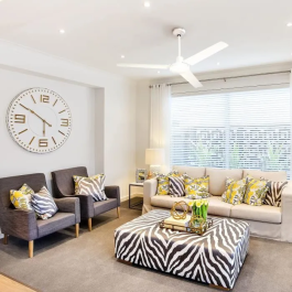 Farelek SEYCHELLES Ø 122 cm Ventilador de Techo Reversible 3 Aspas Metal Lacado Blanco 112416