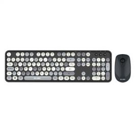 Elbe PTR-105 Pack Teclado y Ratón Inalámbricos Vintage Tono Gris Ratón Óptico 4D 800/1200/1600 dpi Teclado Numérico Precio: 25.69000005. SKU: B1GBDHSG4X