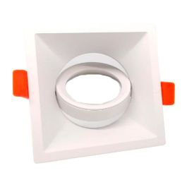 F-Line Aro Halógeno Basculante de Empotrar Cuadrado Blanco para Bombilla GU10 90x90x42mm Precio: 7.49999987. SKU: B1EPQ3MQFY