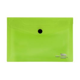 Carpeta Liderpapel Dossier Broche 44223 Polipropileno Din A7 Verde Translucido 12 unidades