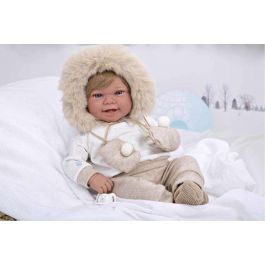 Muñecas Arias Muñeca Elegance Zoe con Manoplas (Muñeco de Peso) Cuerpo Blando 45 cm