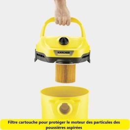 Aspirador en seco y húmedo KARCHER WD 2 Plus V-15/4/18 C - Depósito polipropileno 15 L - 1000W (Función soplador)