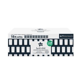 Tommee Tippee Recambios para Contenedor de Pañales Twist & Click x18 – Película Antibacteriana Compatible con Sangenic-TEC