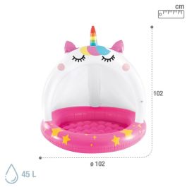 Piscina Hinchable para Niños Intex Gato Unicornio 45 L 101 x 102 x 102 cm (6 Unidades)