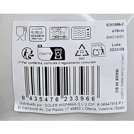 La Mediterranea Bol Irys Monaco Brillo 16 cm