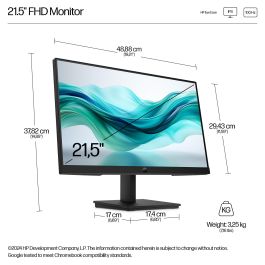 HP Monitor 9U5B0UT 21.5 pulgadas FHD IPS 100Hz Antirreflectante