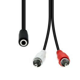 ProXtend Mini-Jack 3-Pin to 2 x RCA Cable F-M Black 20cm Precio: 3.50000002. SKU: B1DWN86XVW