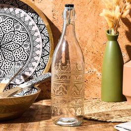 Home Deco Factory Botella Vidrio 1 L Colección Mirage