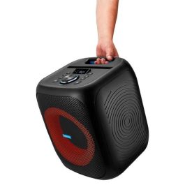 Medion MED1717419501858 Altavoz Compacto 50W RMS con Anillo LED Multicolor