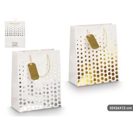 Bolsa Asa Puntos Oro Plata 32X26X12Cm Pincello (48 Unidades) Precio: 45.50000026. SKU: B1ARWYLXTY