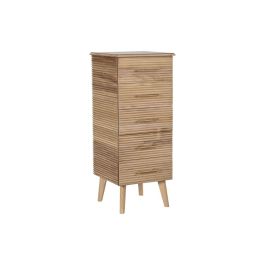 Cómoda DKD Home Decor Dorado Marrón claro Madera Madera de Paulonia Madera MDF Scandi 45 x 40 x 100 cm 42 x 40 x 100 cm