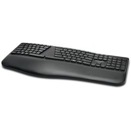 Kensington Pro Fit Ergo Teclado Inalámbrico Ergonómico QWERTY Negro - RF Wireless + Bluetooth con Reposamuñecas