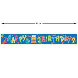 Set Guirnalda Animales Felices 90 cm Diámetro Happy Birthday
