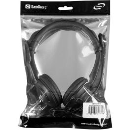 Sandberg MiniJack Headset Saver Auriculares con Micrófono para Smartphone y PC, Sonido Sensacional y Cómodos