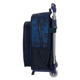 Mochila Escolar con Ruedas Batman Legendary Azul marino 27 x 33 x 10 cm