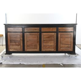 Buffet DKD Home Decor Negro Negro 45 x 86 x 200 cm Buffet DKD Home Decor Negro Negro 45 x 86 x 200 cm