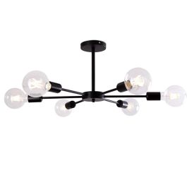 Lámpara de Techo "Adam" [SKD-P8001-BK] Precio: 26.79000016. SKU: 15096793825667