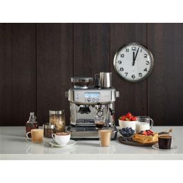 Sage Cafetera Espresso Manual con Molinillo Barista, 3 Segundos, Acero Inoxidable